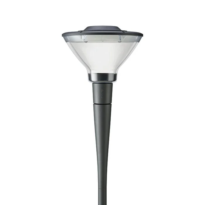 Philips Lamparas LED para calles Linterna City Charm Cono BDS491 Gris 53W 5670lm 360D - 730 Luz Cálida | IP66 - Simétrico