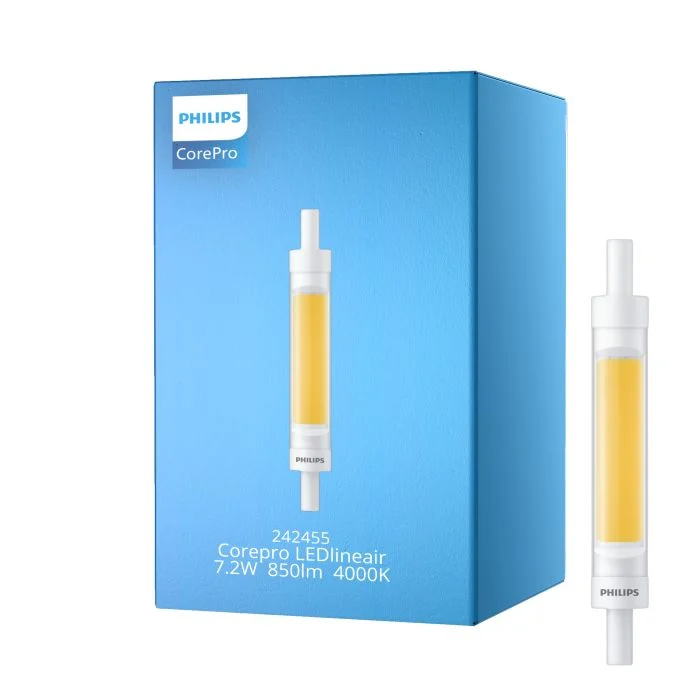 Philips Corepro LED Lineair R7s 118mm 7.2W 850lm - 840 Blanco Frio | Reemplazo 60W