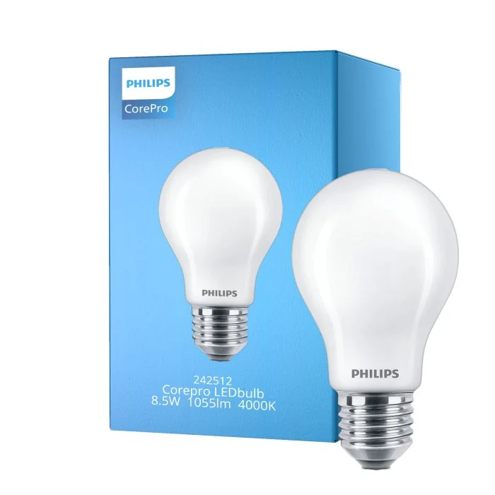 Philips Corepro LED Bulbo E27 Pera Mate 8.5W 1055lm - 840 Blanco Frio - Reemplazo 75W