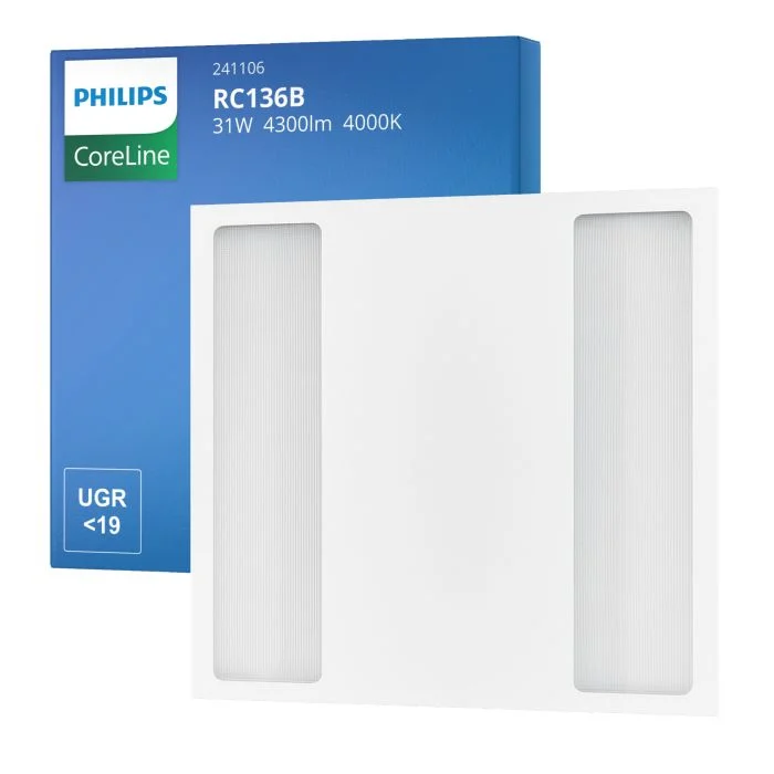 Philips Panel LED Coreline RC136B 22/31W 3100-4300lm - 840 Blanco Frio | 60x60cm - UGR <19 - Potencia Seleccionable