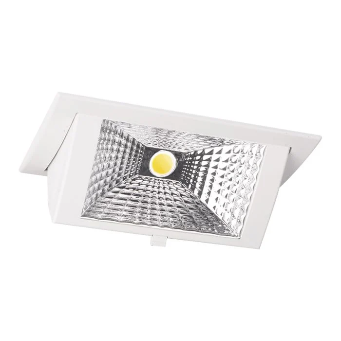 Downlight LED Wallwasher Wally Medio Blanco 27W 3700lm 78x100D - 830 Luz Cálida - 238x145mm