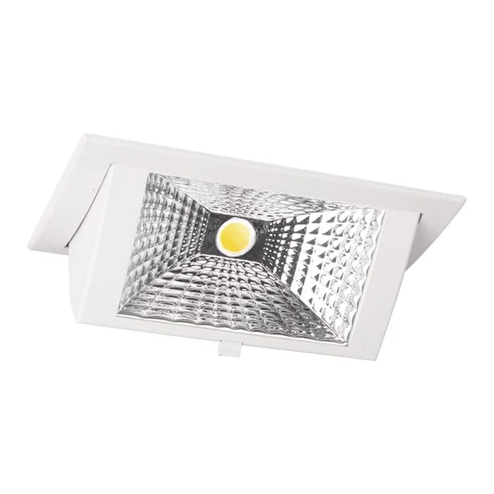 Downlight LED Wallwasher Wally Medio Blanco 27W 3850lm 78x100D - 840 Blanco Frio - 238x145mm