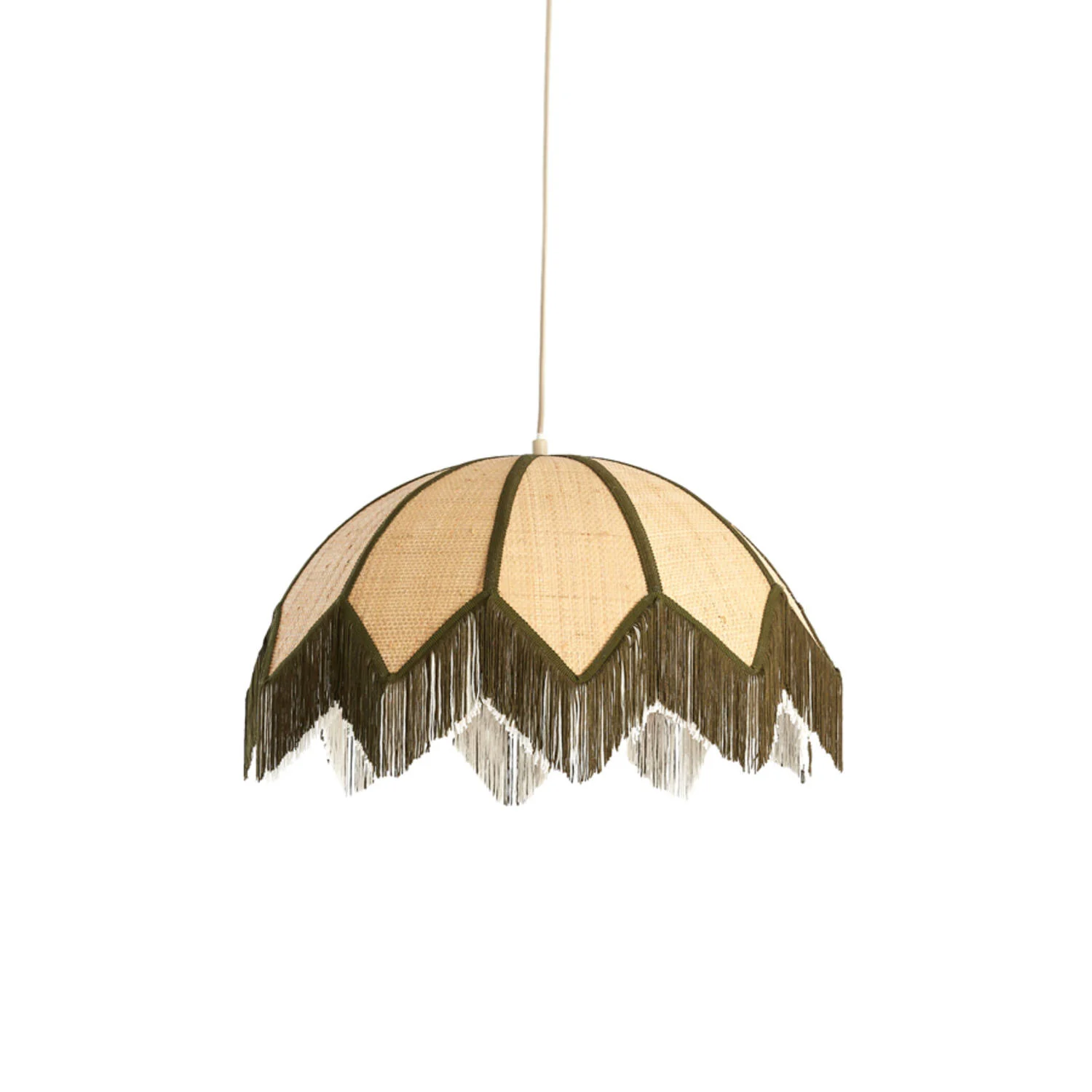 Lámpara colgante retro con flecos largos decorativos Light & Living Sulina