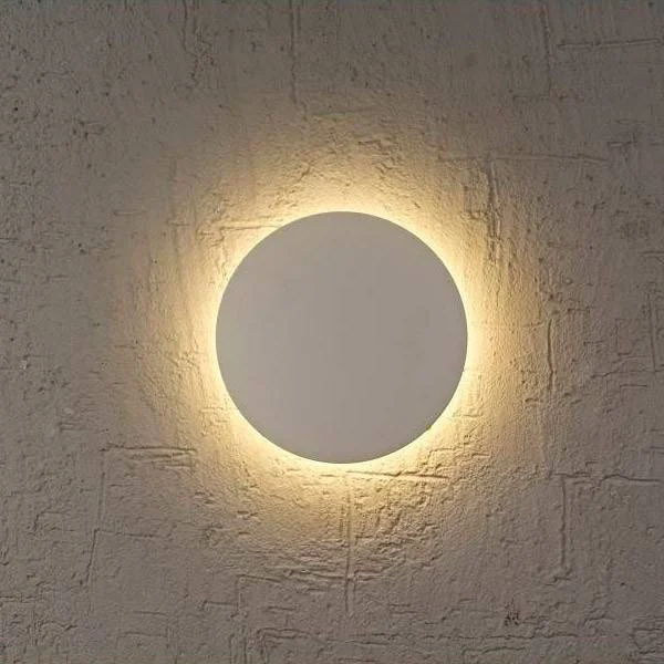Aplique de pared circular "Eclipse" 12W - Chip Samsung - Luz cálida - IP44 - Ø 25cm