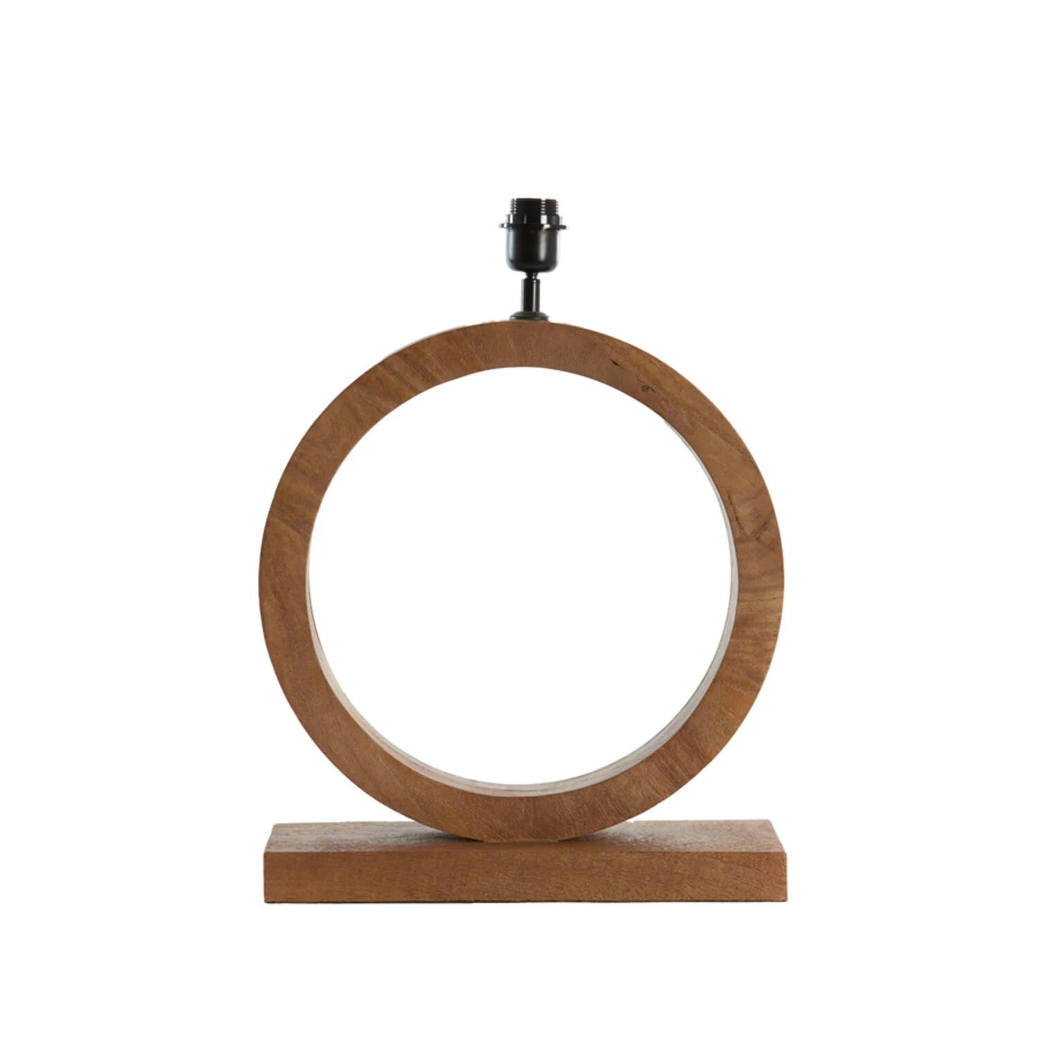 Base de lámpara de madera diseño redondo Light & Living Tinar