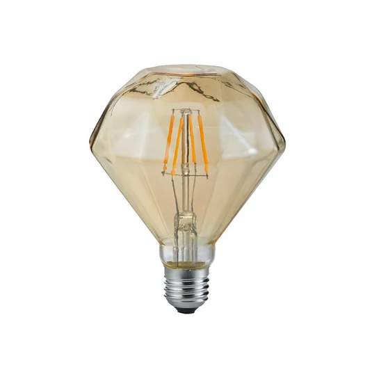 Bombilla LED E27 4W 2.700K Diamant Filament ámbar