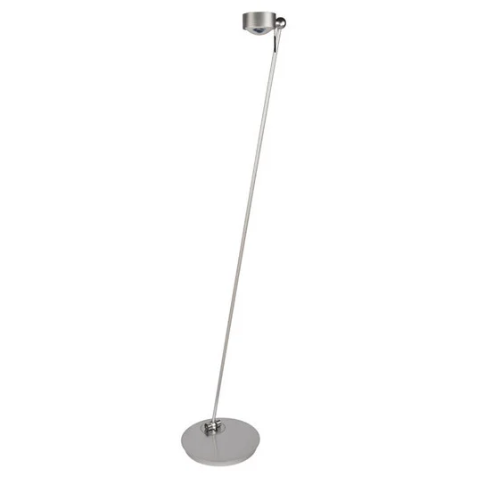 Lámpara de pie LED Puk Floor Mini Single níquel mate