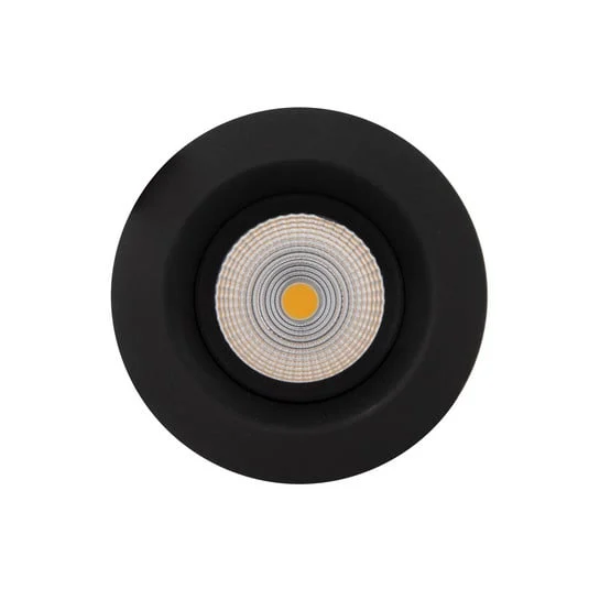 SLC One Soft LED foco empotrable Dime LED negro