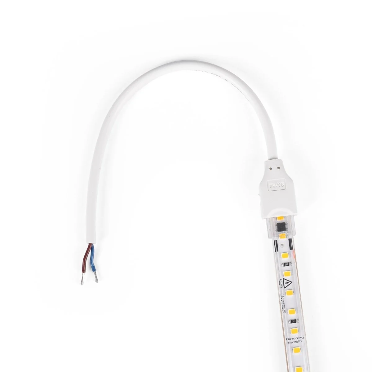 Conector de inicio + Tapón final para tira LED Monocolor IP65 - 10mm