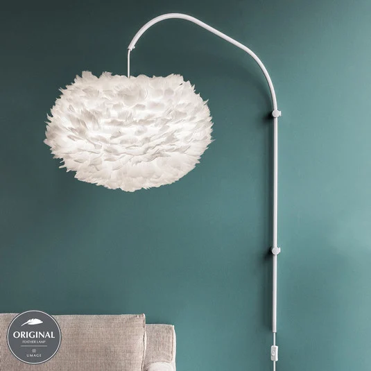 UMAGE Eos Willow aplique blanco, pantalla mediana