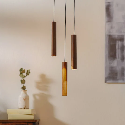 UMAGE Chimes Cluster 3 colgante roble oscuro