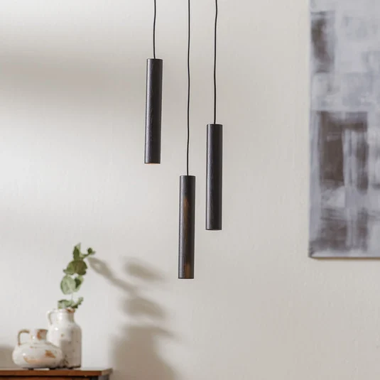 UMAGE Chimes Cluster 3 colgante roble negro