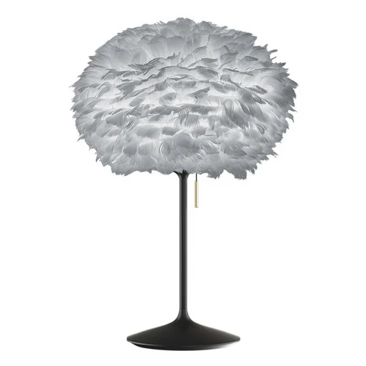 UMAGE Eos Medium lámpara de mesa gris/negro