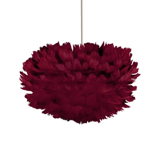 UMAGE Eos mini lámpara colgante plumas roja