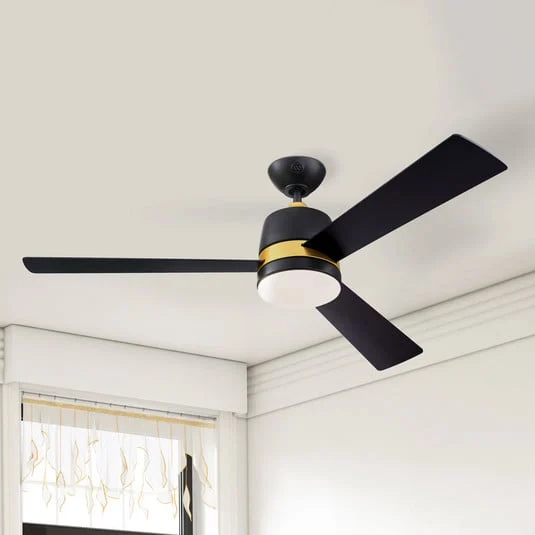 Westinghouse Tristan ventilador negro/cereza