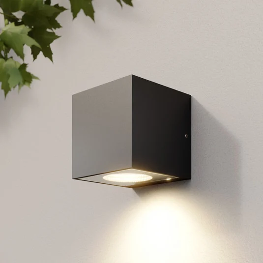 Aplique LED para exterior Arcchio Tassnim, 1 luz, antracita, IP65