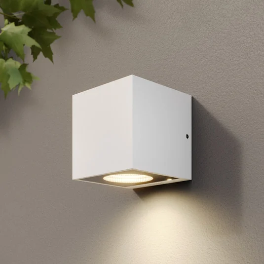 Aplique LED para exterior Arcchio Tassnim, 1 luz, blanca, IP65