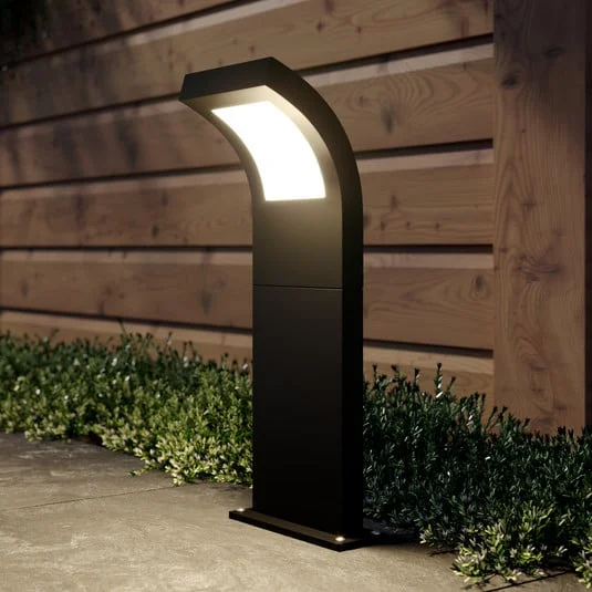 Bolardo luminoso LED Advik de Arcchio, IP65, 60 cm, antracita, metal