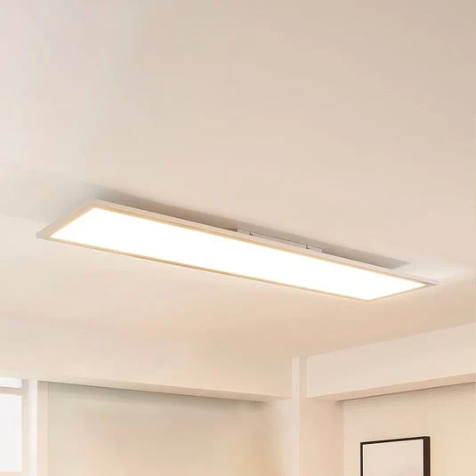 Arcchio Panel LED Lysander, 50W, CCT, 119cm, plata