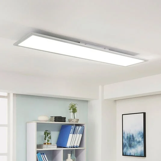 Arcchio Panel LED Lysander, 32W, CCT, 119cm, plata