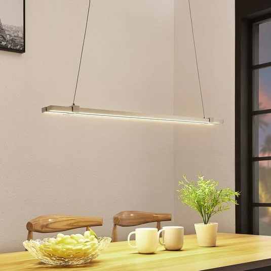 Lámpara colgante LED lineal Tymon, delgada