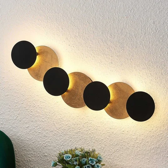 Aplique de pared LED Lindby Grazyna, 72 cm, 7 luces, regulable
