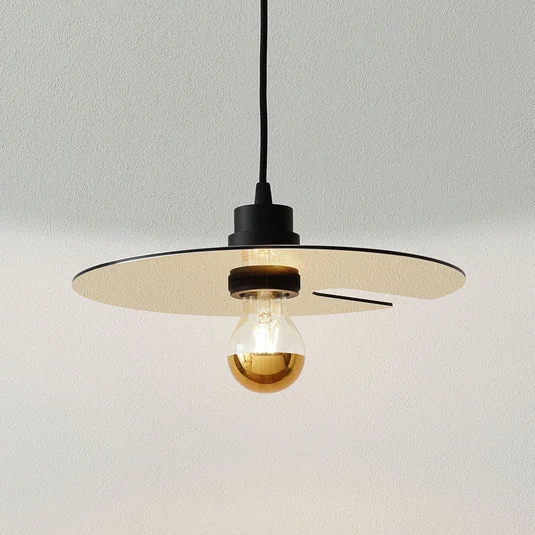 WEVER & DUCRÉ Colgante Mirro 1.0 250cm negro/oro