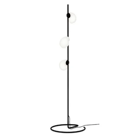 WEVER & DUCRÉ Dro 1.0 Comp lámpara de pie blanco y negro