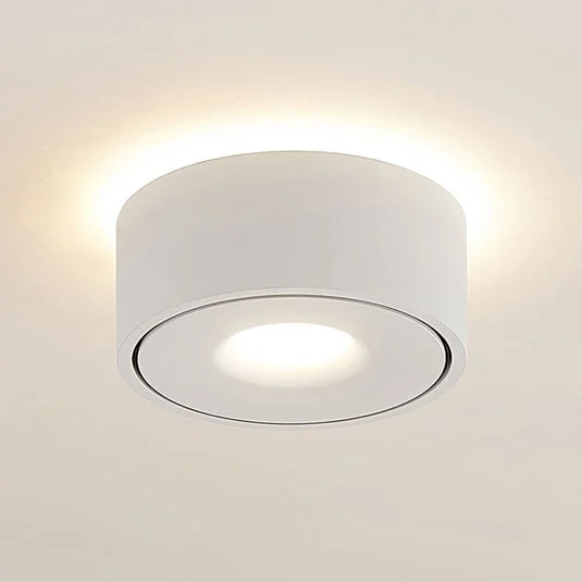 Lámpara LED de techo Arcchio Rotari, blanca, con luz hacia arriba y hacia