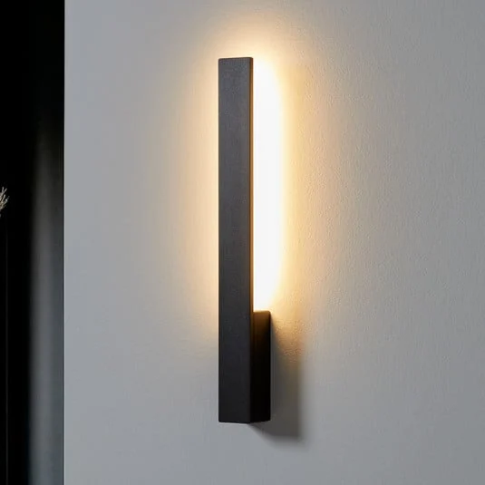 Aplique de pared LED Arcchio Ivano, 42,5 cm, negro, metal