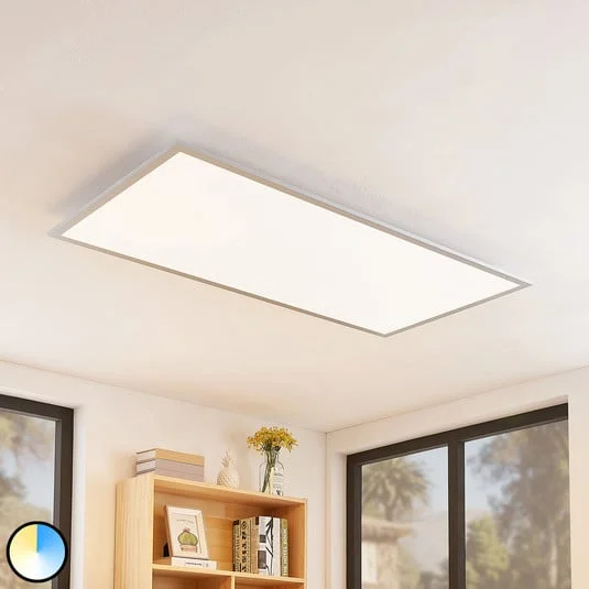 Lindby Zento panel LED, CCT, mando, atenuable