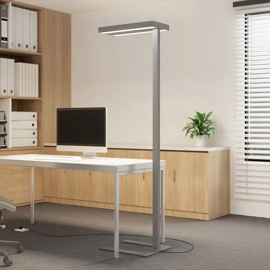 Arcchio lámpara de pie LED Logan Ultra, 4.000K, sensor, atenuable