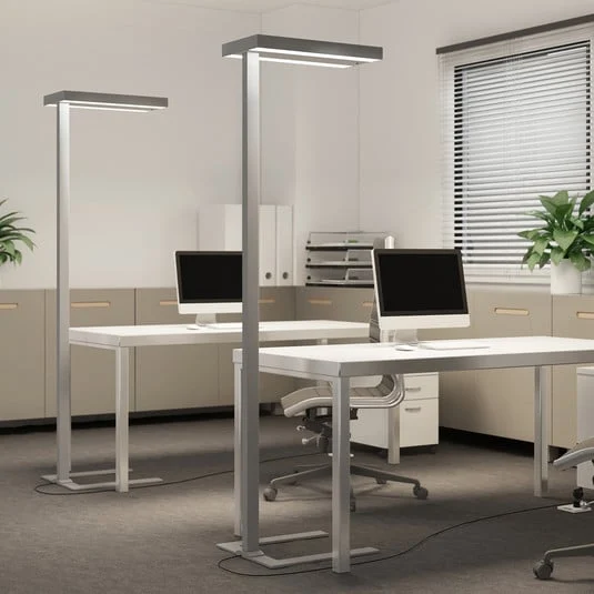 Arcchio lámpara de pie LED Logan Ultra, CCT, sensor, atenuable