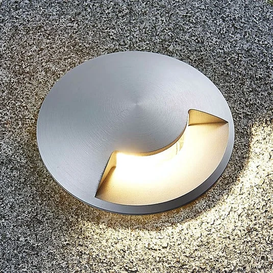 Lucande Lámpara de suelo empotrable Milara, 1 salida de luz, GU10