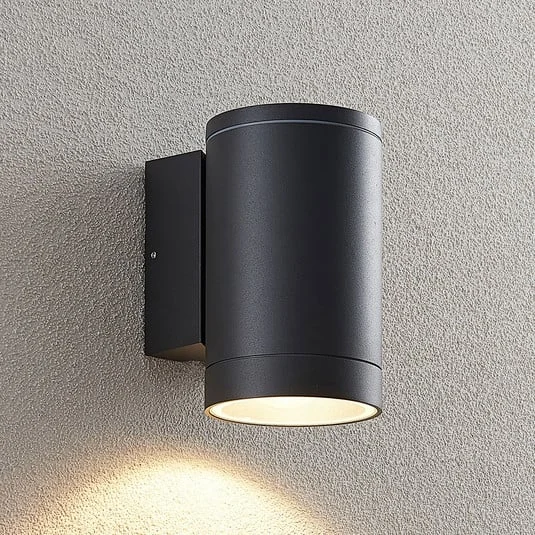 Aplique de exterior Lucande Thomke, 1 luz, aluminio antracita