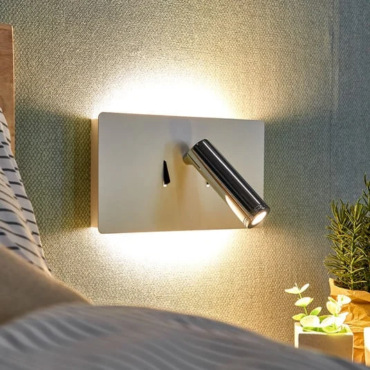 Aplique de pared LED Elske con brazo de lectura