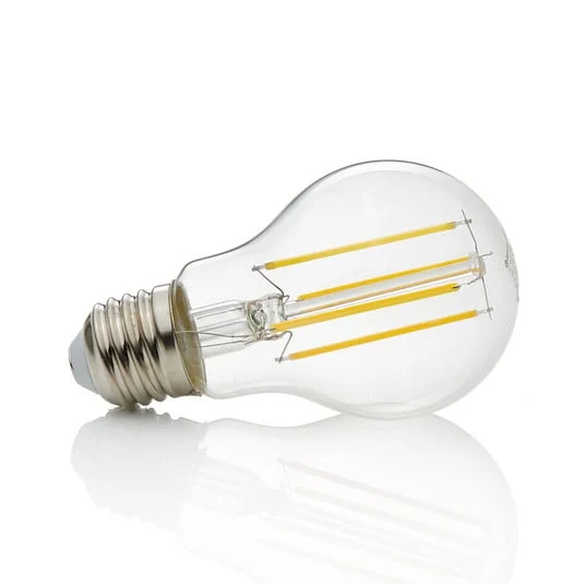 Bombilla LED Lindby con filamento, E27, 7 W, transparente, 2700 K
