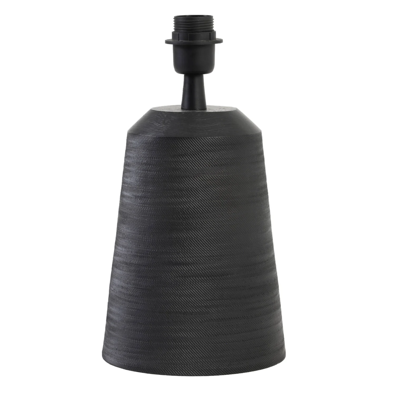 Lámpara de mesa cónica negra Light & Living Lilou