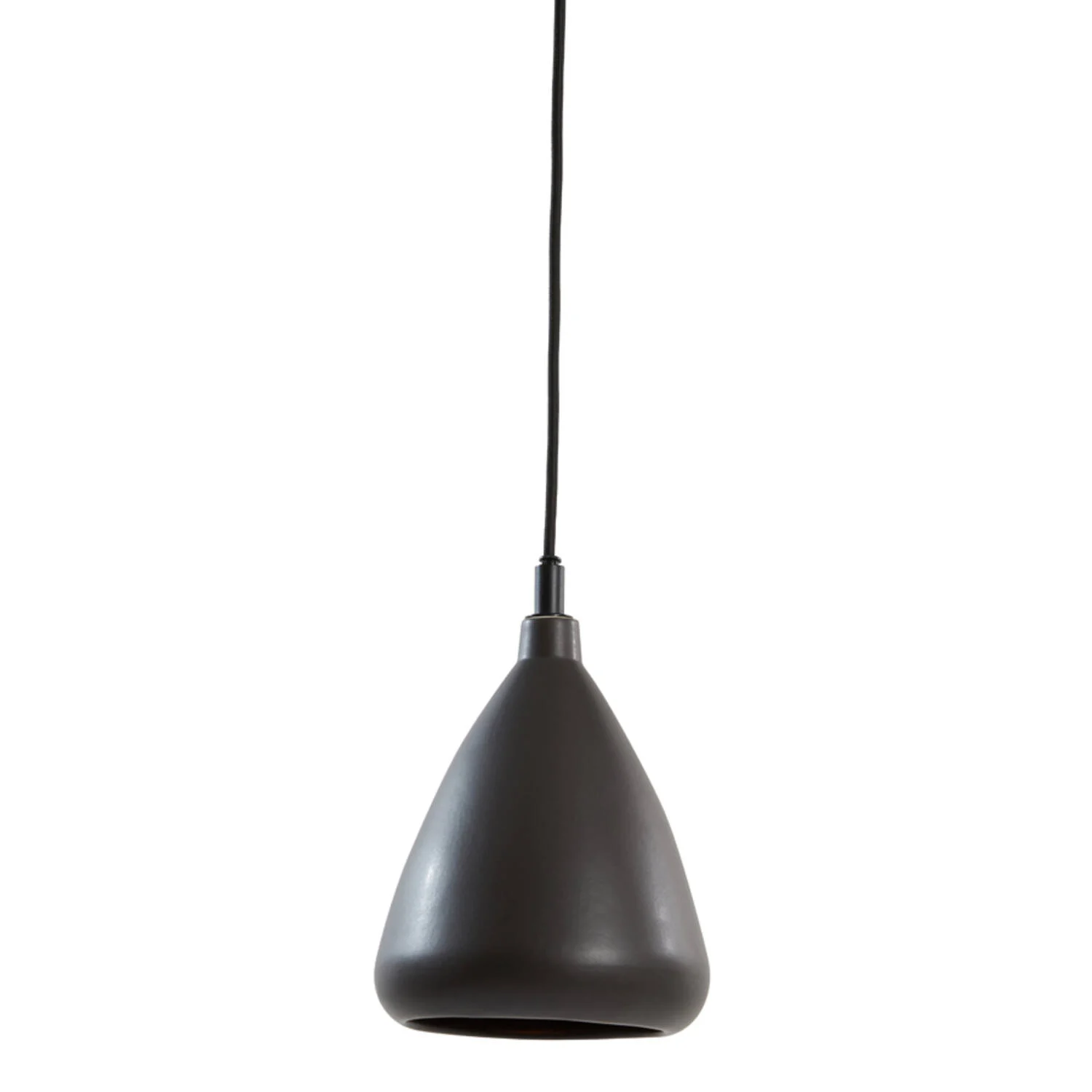 Lámpara negra colgante con forma de gota Light & Living Desi
