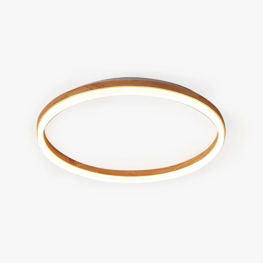 Muto Moderna Minimalista Acrílico Lámpara de Techo Madera