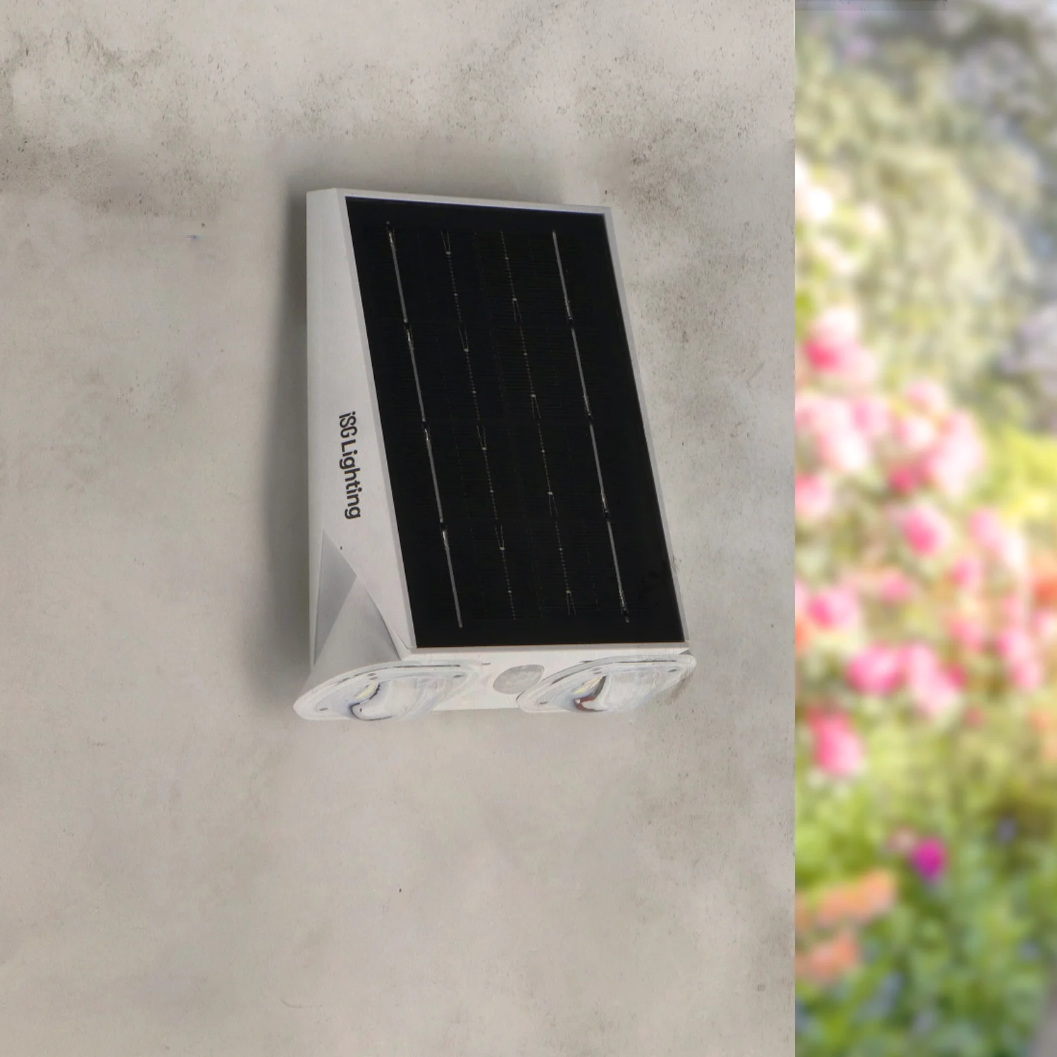 Aplique LED  Solar White Eyes IP44 Sensor Crepuscular / Sensor de movimiento