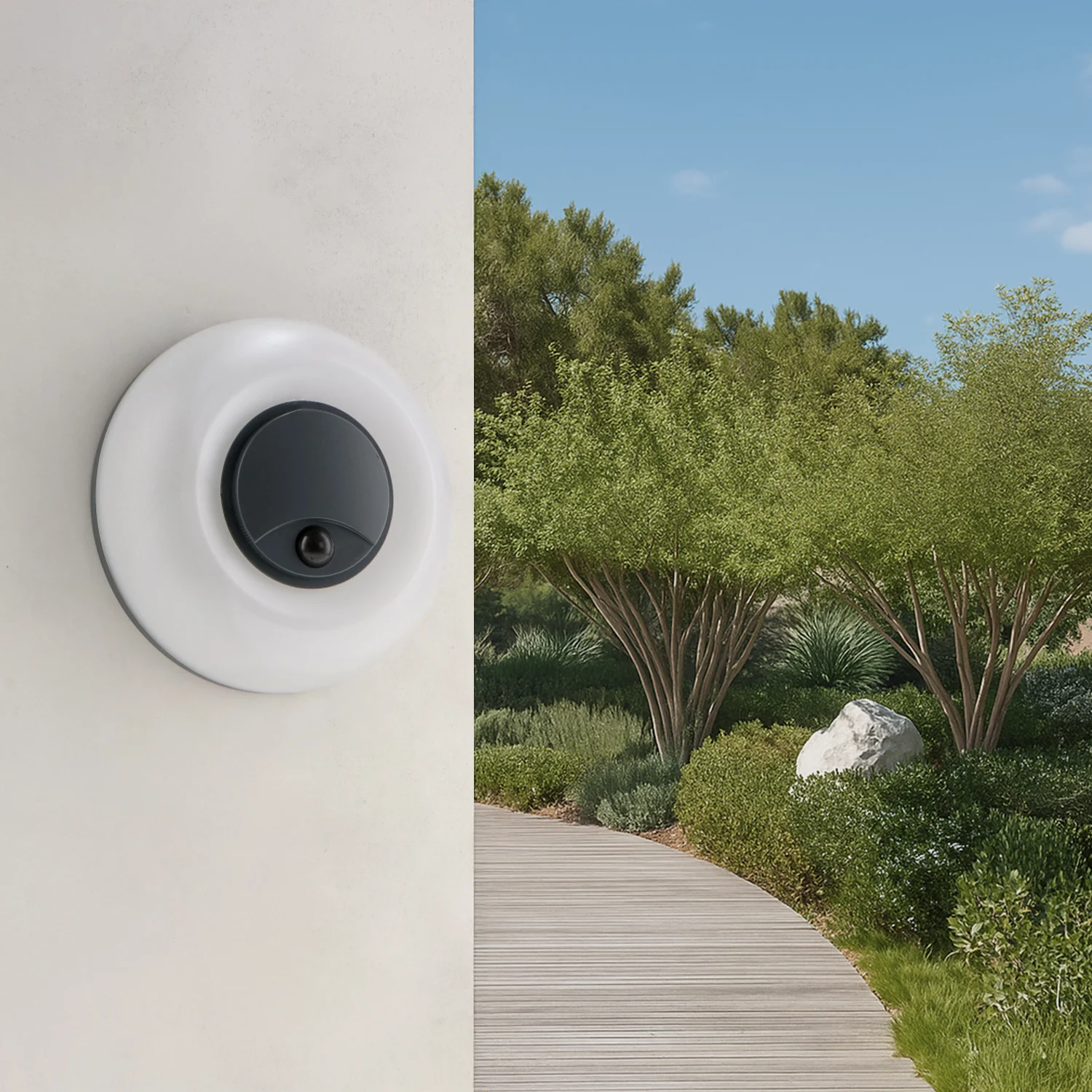 Aplique LED con Sensor Movimiento Serena 10-15-20W IP65