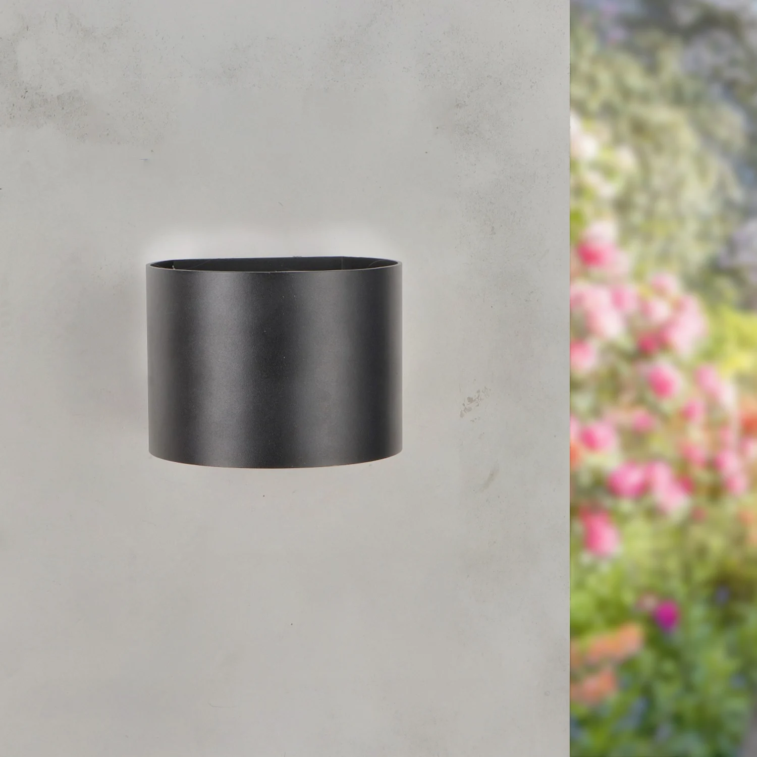 Aplique de Pared LED Black Round 12W IP54