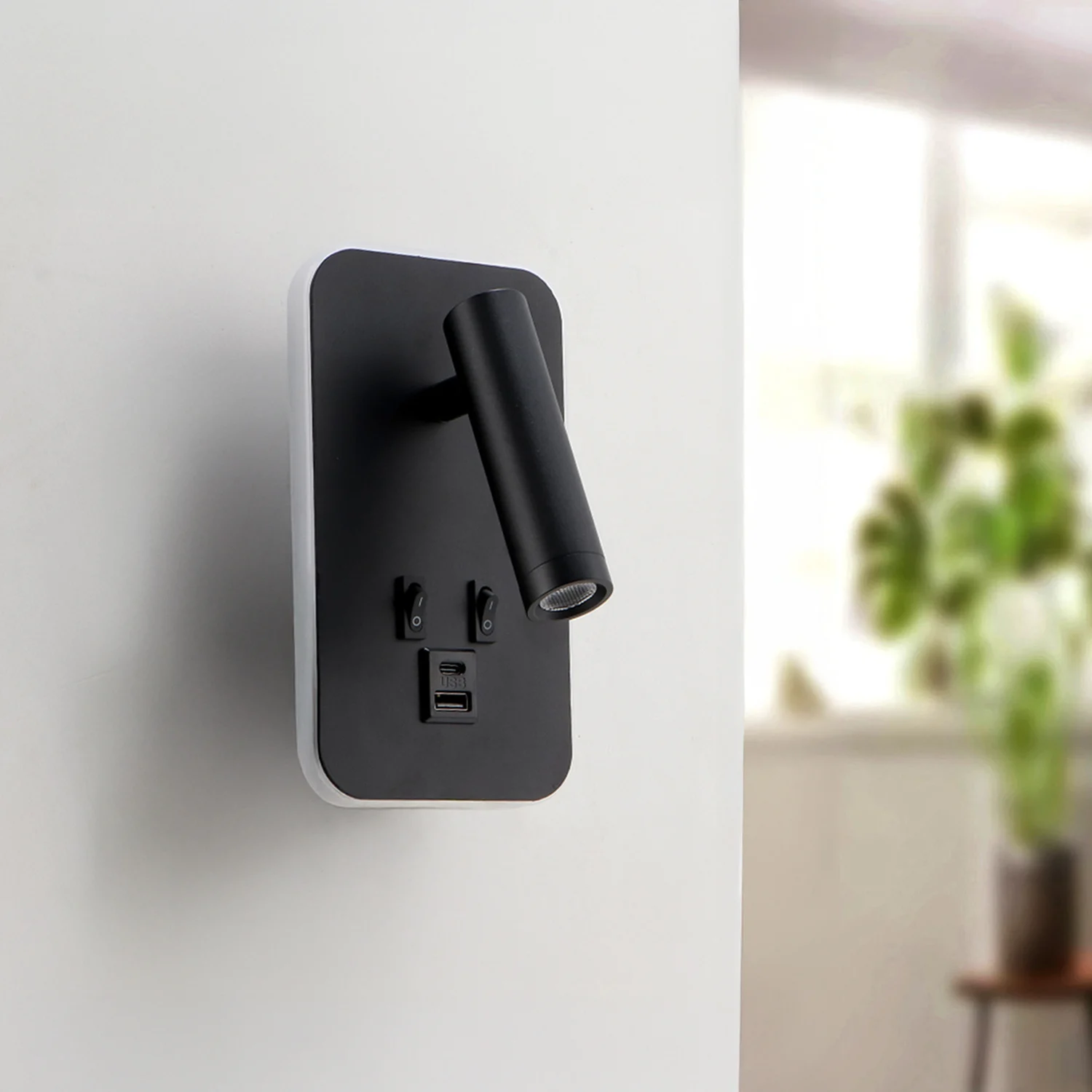 Aplique de Pared LED Orientable Black Bruve 10W IP20