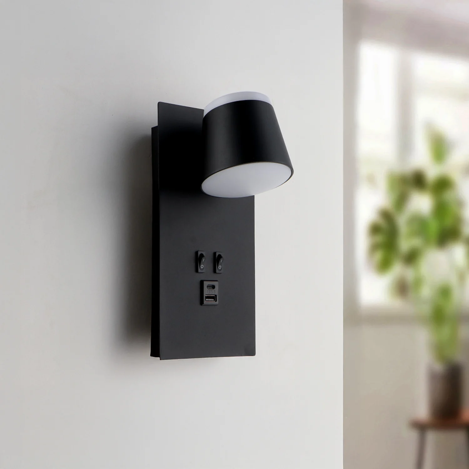 Aplique de Pared LED Orientable Black Down 17W IP20
