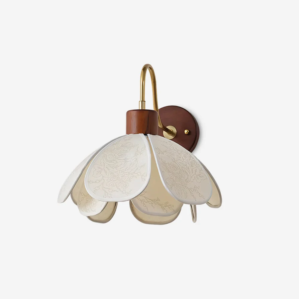 Ilyen - Aplique de Pared en Forma de Pétalo con Luz Suave y Diseño Minimalista