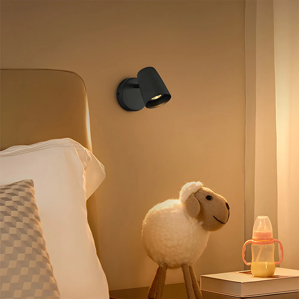 Lumati - Aplique de Pared Moderno Nordic para Dormitorio - Luz E27 - Diseño Minimalista en Hierro - Ideal para Espacios Reducidos