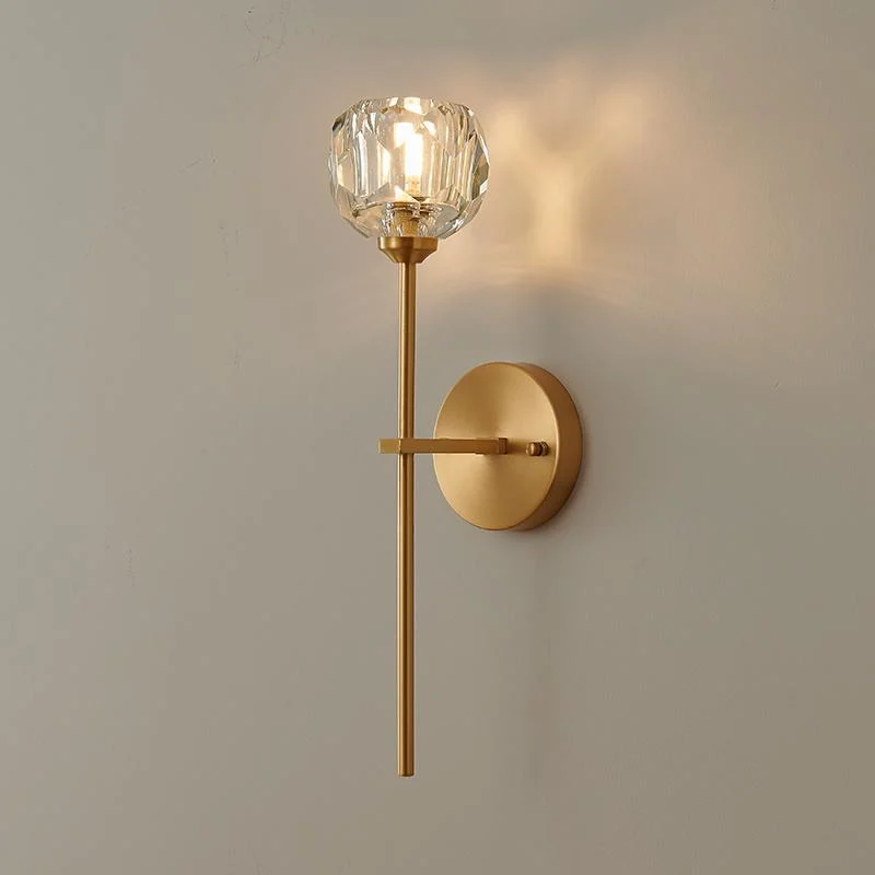 Lumion - Aplique de Pared Moderno con Pantalla de Cristal y Diseño en Forma de Aguja - Ideal para Dormitorio y Espacios Elegantes