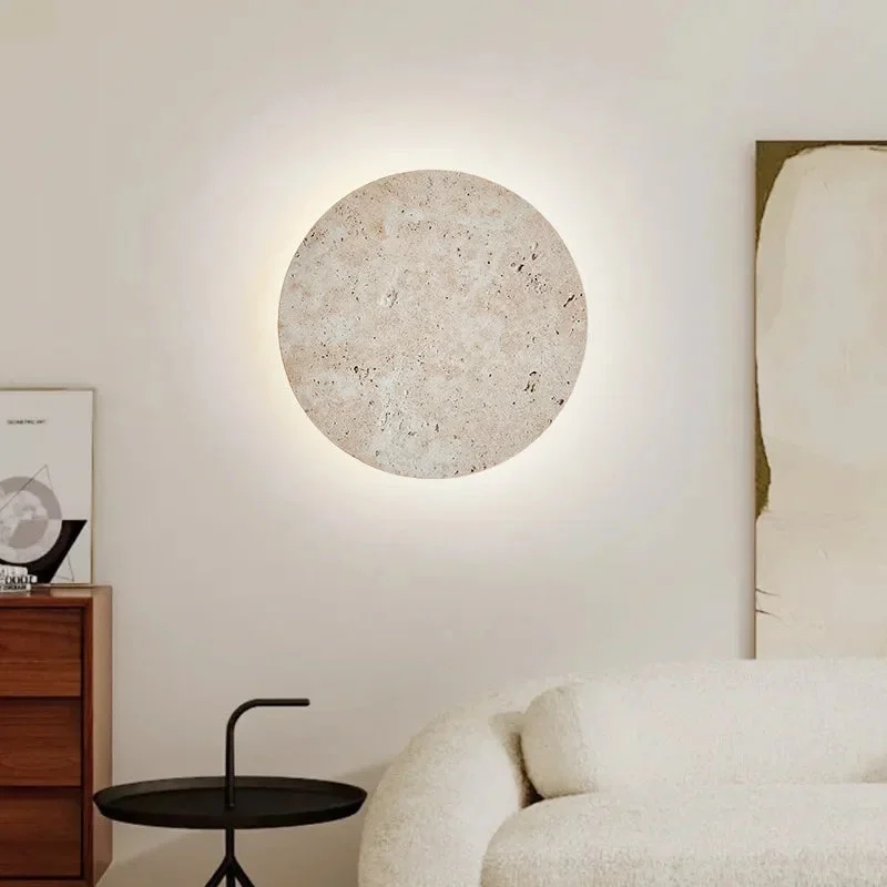 Zevira - Aplique de Pared de Piedra Natural con Diseño Orgánico y Elegante