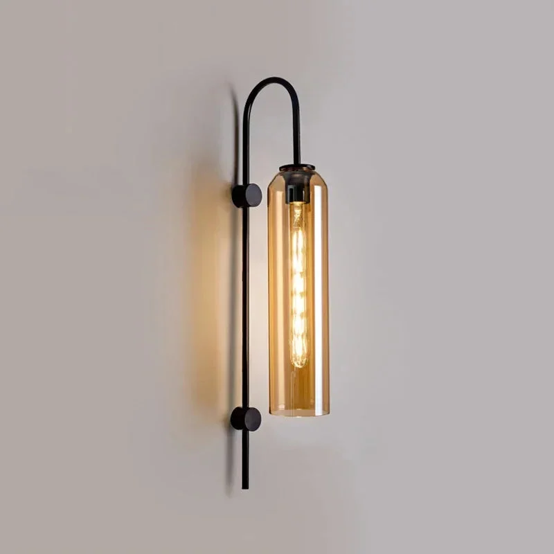 Zaneko - Aplique de Pared de Vidrio Moderno con LED Dimmable para Iluminación Interior